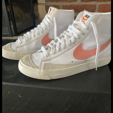 Sneaker High-Top Nike bianco/rosa