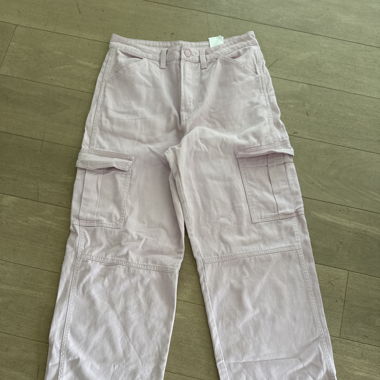 Long Pink Cargo Pants