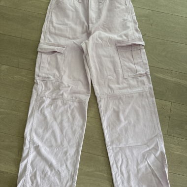 Pantaloni Cargo Lunghi Rosa