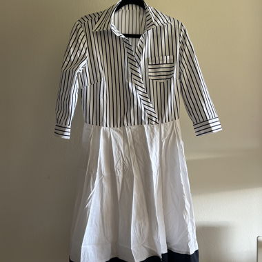 Striped Shirt Dress