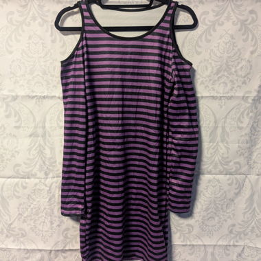 Striped Sleeve Dress