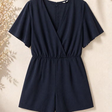 Navy Blue Cropped Tracksuit