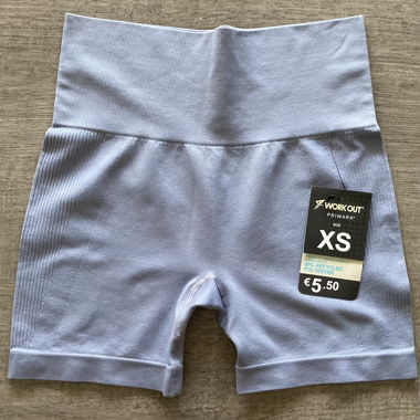 Leggings sportivi corti, colore smokey blue