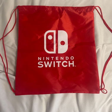 Roter Nintendo Switch Kordelzugbeutel