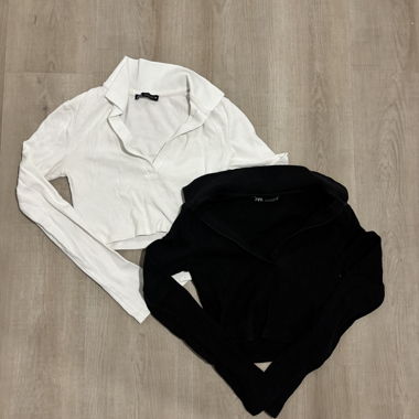 Set of 2 ZARA tops with collar