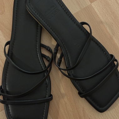 Black strappy sandals