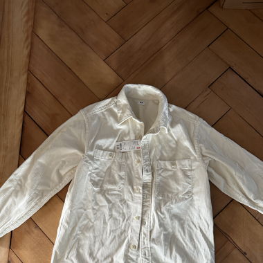 Uniqlo Samtjacke weiß / beige