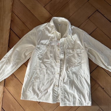 Uniqlo Samtjacke weiß / beige