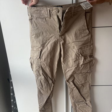 Beige Cargo Pants