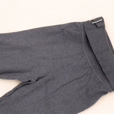 Ensemble gris chiné avec pantalon en tissu et veste