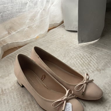 Pink Ballerinas Small Heel Zara