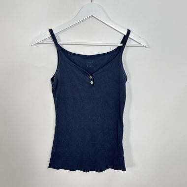 Schiesseer Blue Henley Tank Top