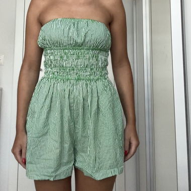 Combinaison Courte - vert/blanc