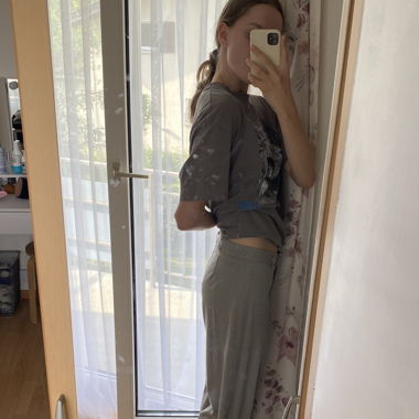 Graue Hose Zebra;Größe 38-40