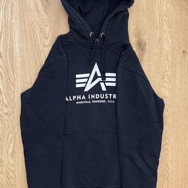 Alpha Industries Hoodie - Schwarz mit Print