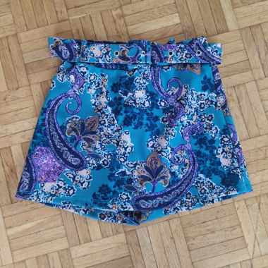 Gemusterter Shortsrock