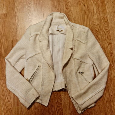 Veste en tweed beige Zebra