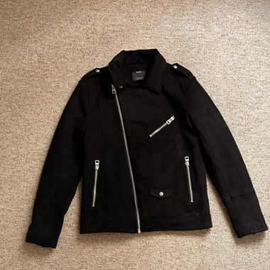 Giacca biker Bershka nera Taglia EUR M