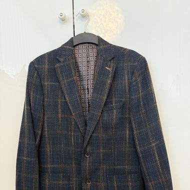 Braun/ Blaues Sakko in Gr. 48