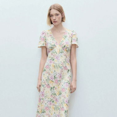 Mango Casual Dress - Ecru