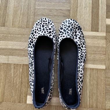 ZARA Leopard Print Ballerinas
