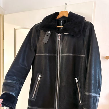 Winterjacke  aus Leder