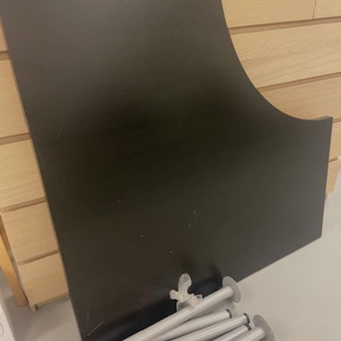 Scrivania d’angolo Ikea Galant nera