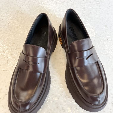 Brown Platform Loafers