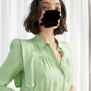 & other stories Floral Jacquard Blouse