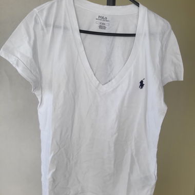 Polo Ralph Lauren white V-neck T-shirt