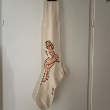 Moschino graphic sock
