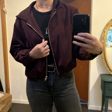 Bordeaux Bomberjacke