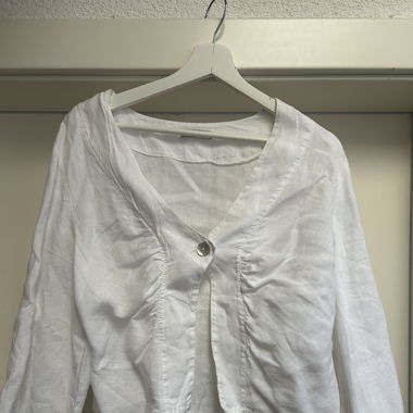 Leinenbluse cropped