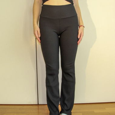 Black flare leggings