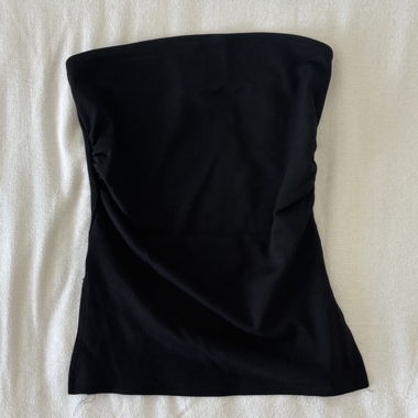 Schwarzes Bandeau-Top