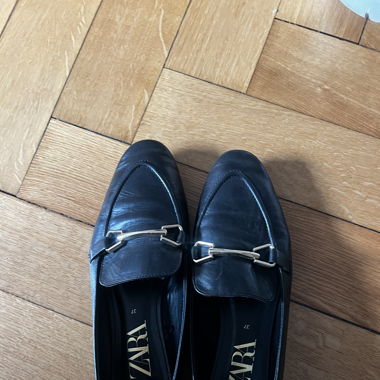 mocassins noir zara 