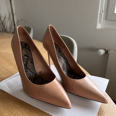 Escarpins Zara rose poudré taille 39 