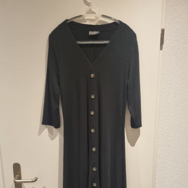 Schwarzes Midi Kleid