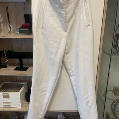 White High-Waist Pants