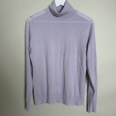 Light lilac turtleneck sweater