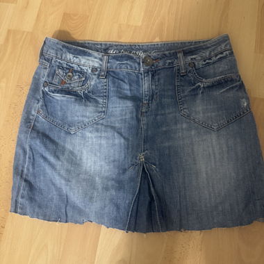 y2k denim skirt