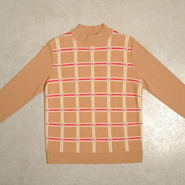 Vintage 90ies Evisu Sweater wool beige/red