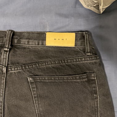 Black Flared Denim Jeans