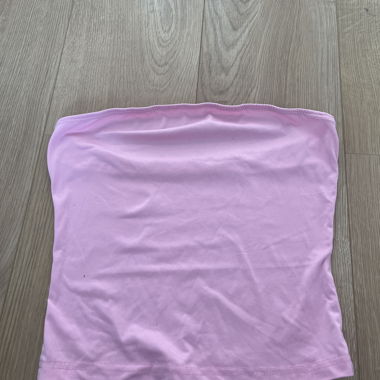 Top bustier rosa