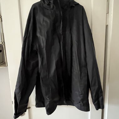 Black Rain Jacket with Hood
