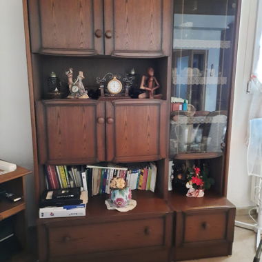 Vitrine/vaisselier en bois