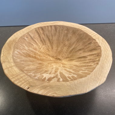 Handgefertigte Obstschale Holz  (Ø 27 cm)
