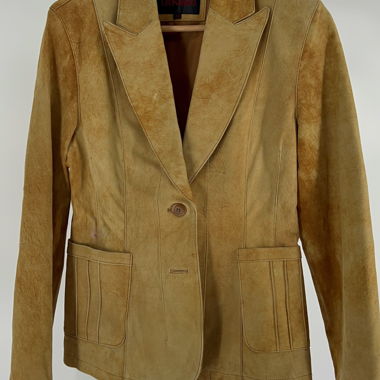 Giacca in vera pelle LEONARDO tg. 38 beige