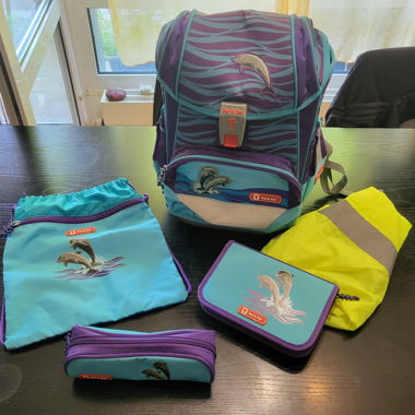 Ensemble sac d'école Delfin Step by Step