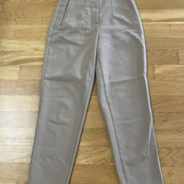 Beige Fabric Trousers